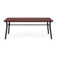 thumbnail image 2 of Mystic Reception Waiting 20x40" Wood Coffee Table / Black Steel / Mahogany, 2 of 5
