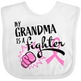 thumbnail image 3 of Inktastic My Grandma is a Fighter Breast Cancer Awareness Boys or Girls Baby Bib, 3 of 4
