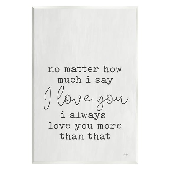 Stupell Industries Love You Romantic Phrase Inspirational Painting Unframed Art Print Wall Art, 10 x 15