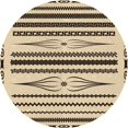 thumbnail image 1 of Ahgly Company Machine Washable Indoor Round Transitional Khaki Gold Area Rugs, 8' Round, 1 of 7