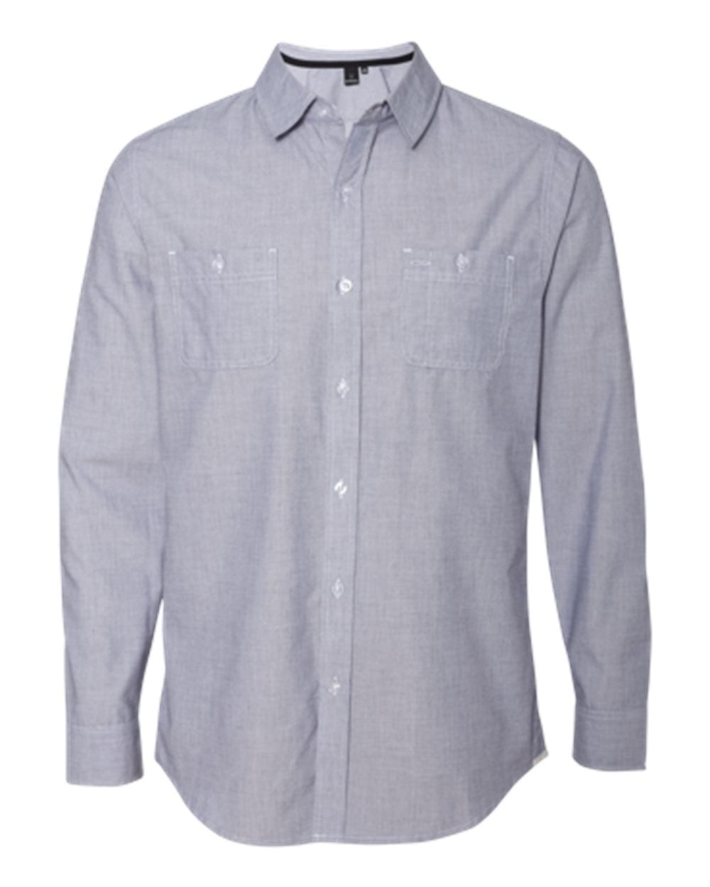 8257 Men's Mini-Check Long Sleeve Shirt - Navy - XXX-Large - Walmart.com
