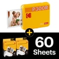 thumbnail image 2 of Kodak Mini 3 Retro Portable Instant Photo Printer (P300RY) + 68 Sheets Bundle - Yellow, 2 of 7