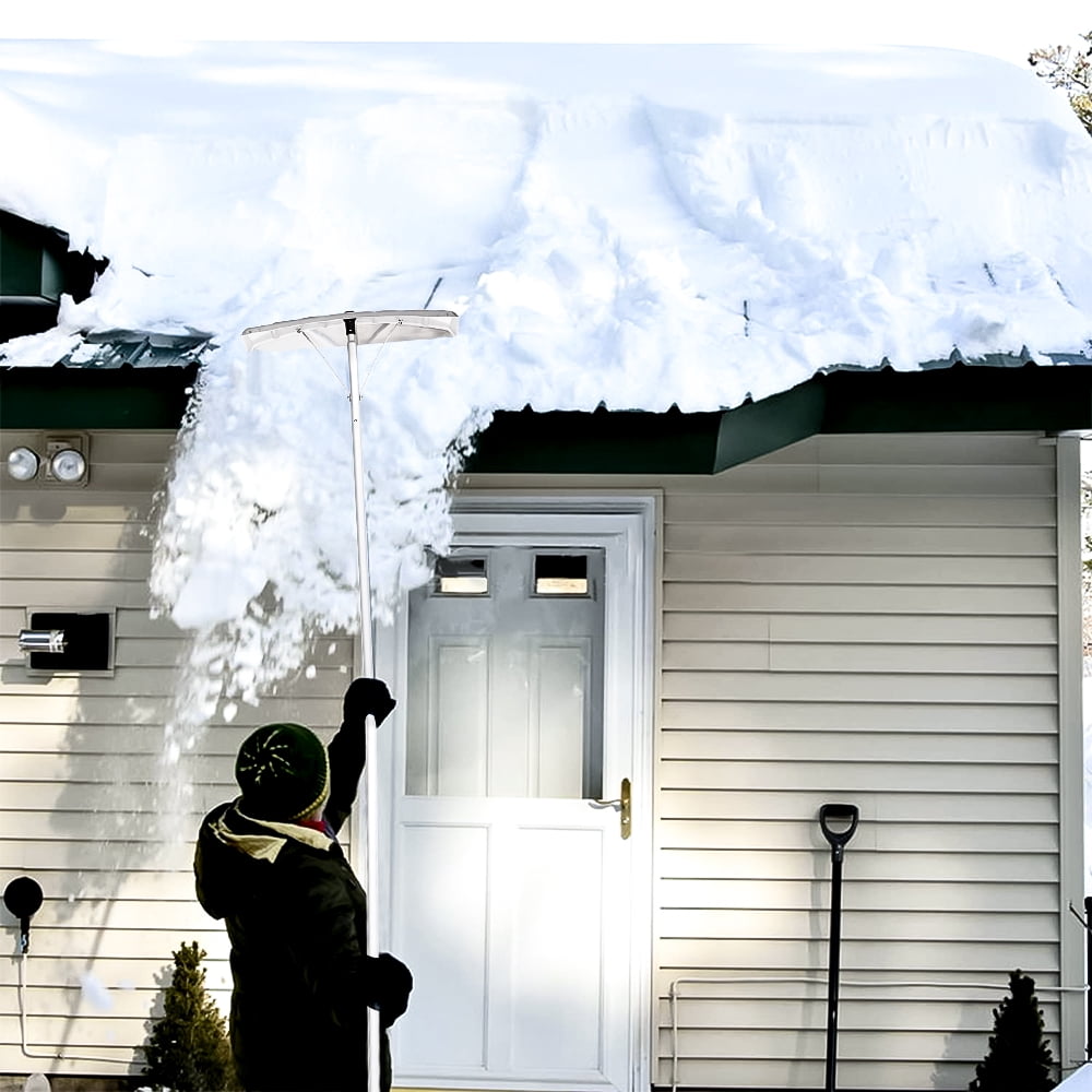 Lowestbest Lightweight Snow Shovel Roof Rake, 20ft Extended Polyethylene Blade, Adjustable Telescopic Handle Lowestbest Lightweight Snow Shovel Roof Rake, 20ft Extended Polyethylene Blade, Adjustable Telescopic Handle