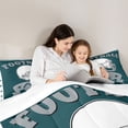 thumbnail image 5 of Castle Fairy 3-Piece Queen Size Comforter Set - Football Sports Print, 5 of 8