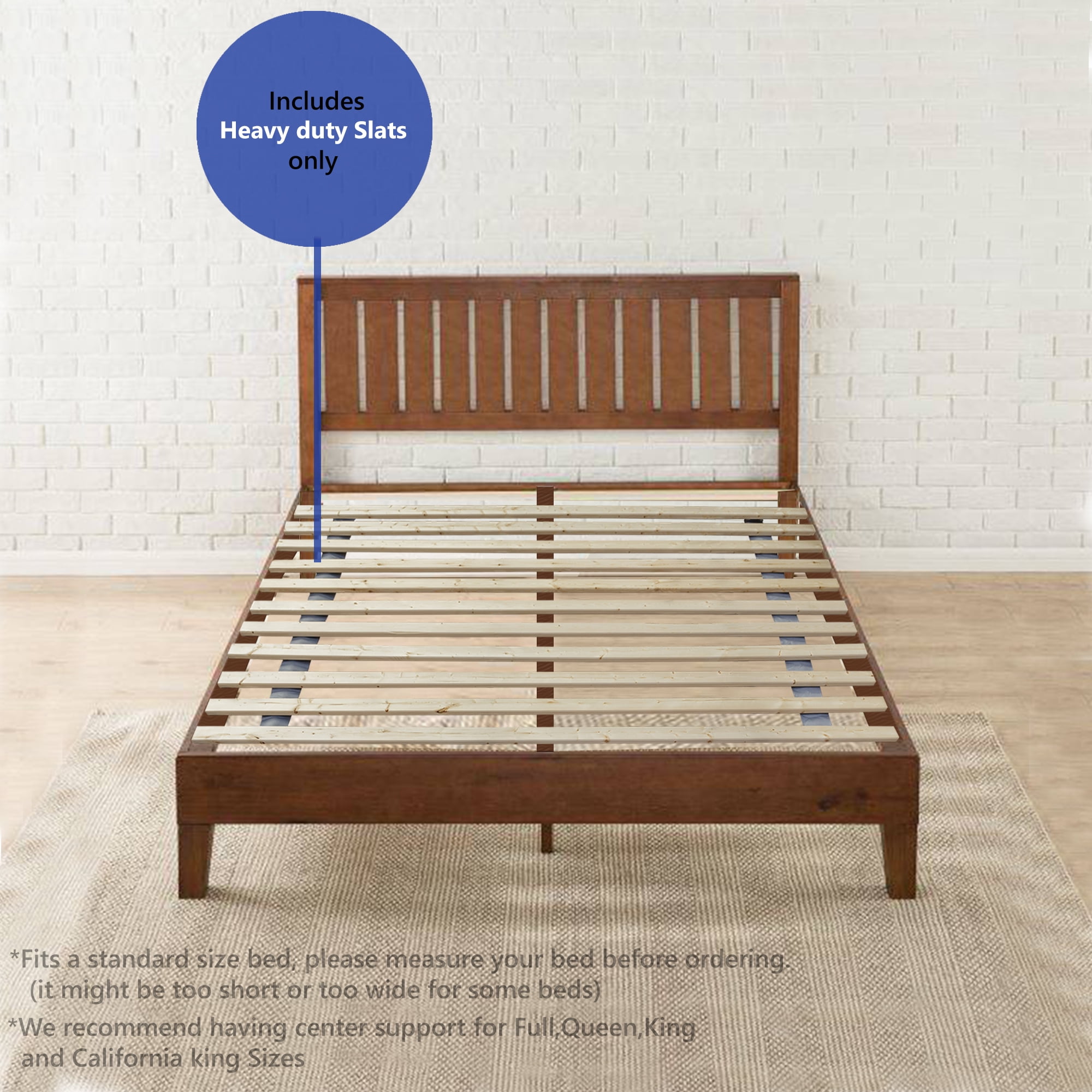 Wayton, 1.5Inch Heavy Duty Mattress Support Wooden Bunkie Board/Slats