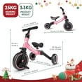 thumbnail image 7 of 5 in 1 Bike, Tricycle Trikes Tricycle, Toys for Boy & Girl, Balance Training, Removable Pedals, 7 of 7