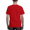 thumbnail image 4 of Hazbin Hotel Camiseta para hombre Graphic Text Pool 3D Printing Street Casual Short Sleeve Printed Clothing Basic Rojo/S, 4 of 6