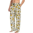 thumbnail image 3 of Kdxio Cute Bee Print Men's Sleep Pajama Pant Lounge Pants with Pockets, 3 of 8