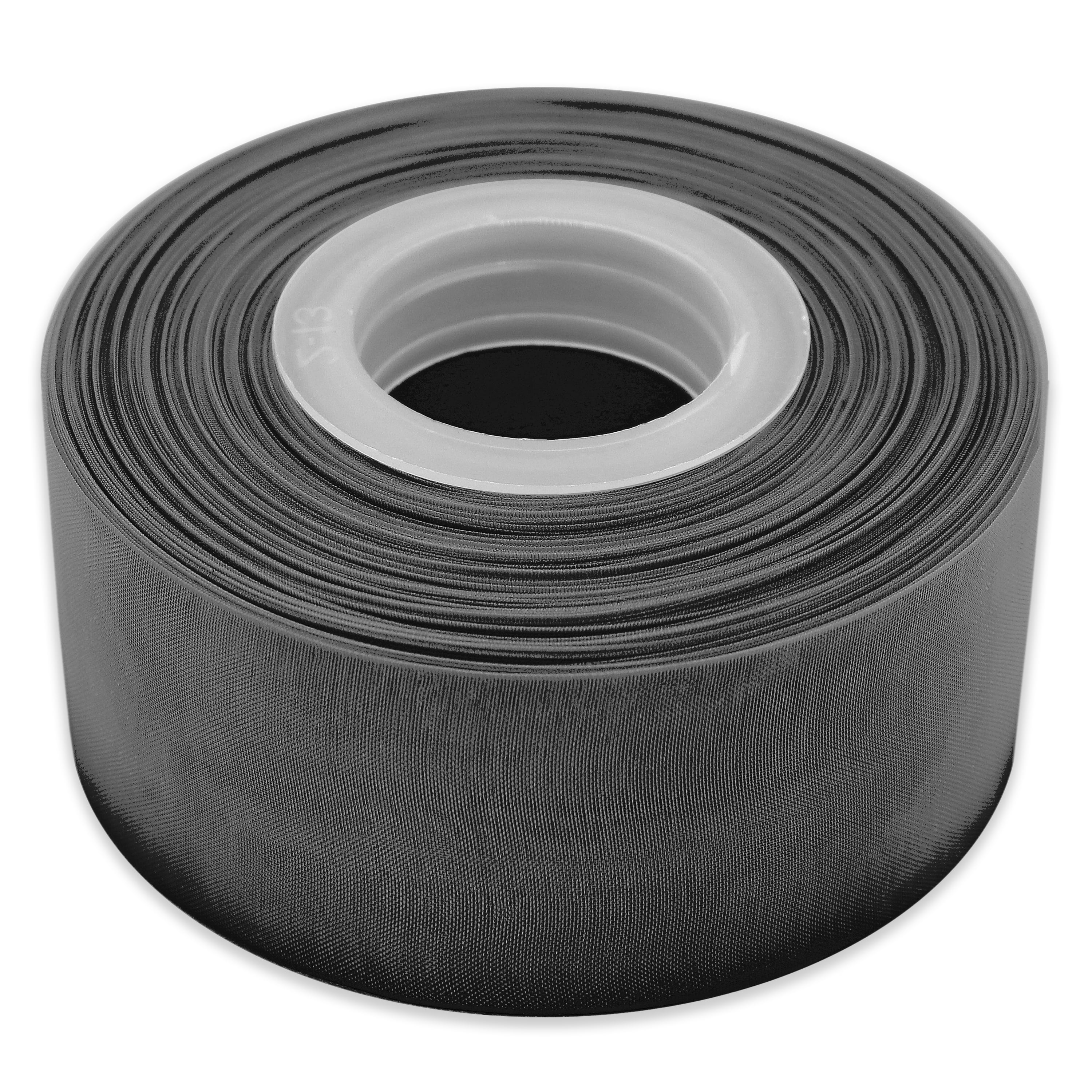 Black Sheer Organza Ribbon for Crafts and Wedding, 1.5" x 50 Yards by Gwen Studios