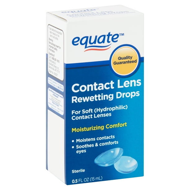 Equate Contact Lens Rewetting Eye Drops, 0.5 fl oz