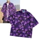 thumbnail image 3 of Camisa con botones para hombre, media manga, personajes de dibujos animados, camisa holgada informal con botones de manga corta para verano, 3 of 8
