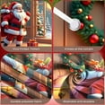 thumbnail image 4 of Santa Claus Theme Christmas Banner Red Green Color Xmas Backdrop Gift Decorated Snowy Scene Holiday Background for Christmas Party Home Decoration Photo Shoot, 4 of 9