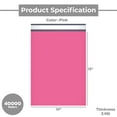 thumbnail image 4 of PSBM Pink Poly Mailers 40000 Pcs 2 Mil 10" x 13" Glamour Mailers Lightweight Peal and Seal Strip for Retail Bulk Shipping, 4 of 11