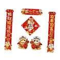 thumbnail image 2 of Sharprepublic Chinese New Year Couplets Duilian 2025 Snake Year for Front Door Office Gate G, 2 of 8