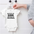 thumbnail image 5 of Blessed By God Spoiled By Grandma Romper Boys or Girls Infant Baby Brisco Brands 6M, 5 of 6