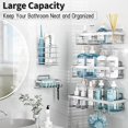 thumbnail image 2 of Estante organizador Shower Caddy Silver, paquete de 5, 2 of 8