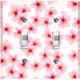 thumbnail image 1 of Metal Light Switch Plate Cover Japanese Sakura Flower Pink White Wallpaper FLW042, 1 of 13