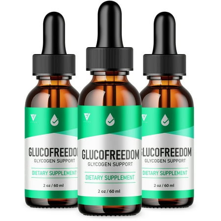 (3 Pack) Gluco Freedom Blood Support Supplement GlucoFreedom Drops (6oz)