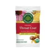 Traditional Medicinals Organic Throat Coat - Lemon Ginger Echinacea 16 Ct