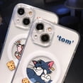 thumbnail image 4 of Funda Magnética Transparente De Dibujos Animados Para IPhone 11 12 13 14 Pro Max Plus 12Pro 14Pro 13Pro Protector De Cámara Suave De TPU, 4 of 4
