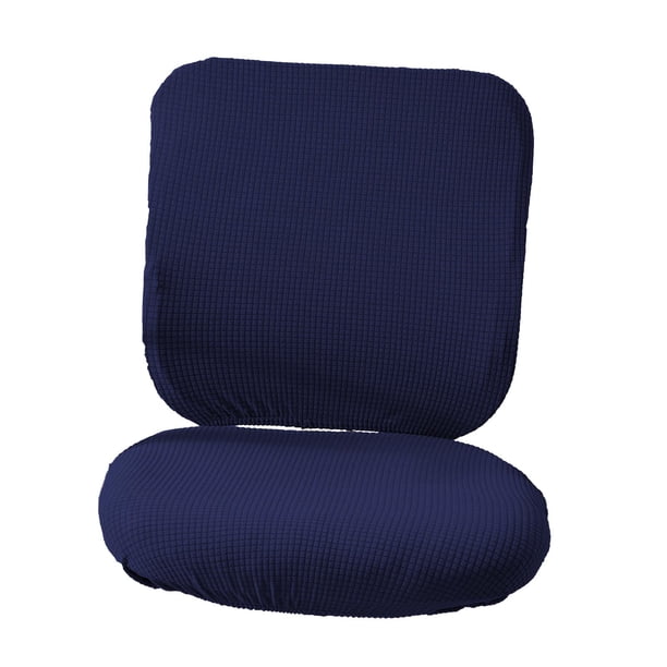 Funda elástica para silla de oficina, antipolvo, extraíble y giratoria Azul