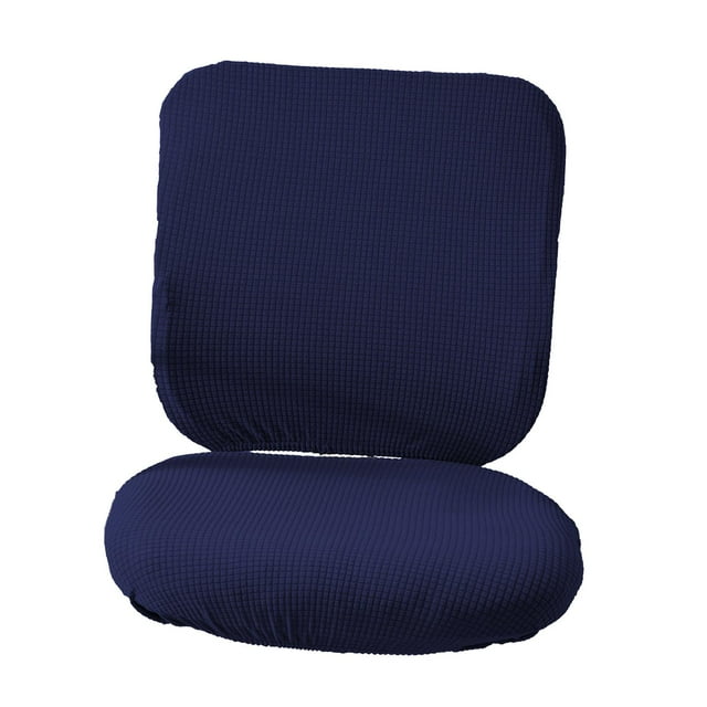 Stretchable Cover Slipcover Washable Easy to Remove Rotating Seat Cover for Rotating Computer , Blue