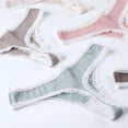 thumbnail image 6 of Women Panties G-String Underwear Fashion Thong Sexy Cotton Panties Ladies G-String Soft Lingerie Solid Low Rise Panty, 6 of 9