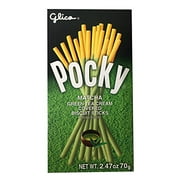 Glico Pocky with Green Tea Matcha Cream Biscuit Sticks 2.47 oz per Pack (1 Pack)