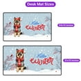 thumbnail image 5 of Hello Winter German Shepherd Smiling in Red Scarf Hat Welcome Christmas Desk Mat Full Keyboard Mouse Pad Alsatian Dog Lover Gifts Large Mousepad - 00017, 5 of 5