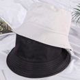 thumbnail image 3 of CoCopeaunts Summer Bucket Hat Solid Color Double Side Basin Hat Men Casual Fashion Sunscreen Packable Big Fisherman Hat, 3 of 8