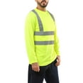 thumbnail image 4 of Kolossus 100% Polyester ANSI Class 2 Compliant High Safety Visibility Long Sleeve Safety Shirt (High Visibility, XXX-Large), 4 of 4
