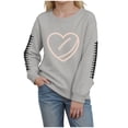 thumbnail image 2 of Gubotare Toddler Crewneck Sweatshirt Toddler Girls Boys Sweatshirt Crew Neck Long Sleeve Baby Pullover Fall Clothes 4T(Grey, 4 Years), 2 of 4