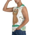 thumbnail image 3 of Pofeuu Cute Sloth In Yoga Pose Tree Print Men's Muscle T-Shirt, Sleeveless, Muscle Tank, Classic Muscle Tee Top For Men Casual Sleeveless Muscle T-Shirt Trendy Clothes-Medium, 3 of 7