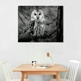thumbnail image 2 of Shiartex Black and White Owl Canvas Wall Decor Bird Artwork, Wild Animal Owls on Branch Forest Night Landscape Picture Prints Poster for Home Living Room Bedroom Bathroom Decorations Ready to Hang, 2 of 6