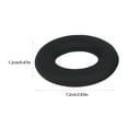 thumbnail image 3 of Saxophone Mute Ring Dampener Professional Silencing Hoop Universal Silicone Sax Silencer Muting Gear Wind Instrument Component Black, 3 of 7