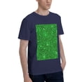 thumbnail image 2 of Bingfone Green Glitter Men'S Loose Fit Short-Sleeve Pocket T-Shirt, 2 of 7