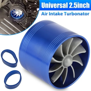 Air Intake Turbonator Supercharger Power Air Intake Turbo Fan Car Air  Intake Double Fan Turbine Charger Fuel Saver Turbo Charger for Car Truck  SUV 