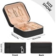 thumbnail image 5 of GZHJMY Highland Cow Jewelry Box for Teens Girls Women Birthday Christmas Gift, Portable PU Leather Jewelry Storage Box Mini Travel Jewelry Case for Necklace Bracelet Earrings Rings, 5 of 7