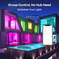 thumbnail image 5 of Smart Light Bulbs with Remote Control, Smart Bulb That Work with Alexa & Google Home, 16 Million Color Changing Light Bulbs 60W, A19 E26 2.4Ghz WiFi Light Dimmable,1800K-6500K,800lm 4 Pack, 5 of 6