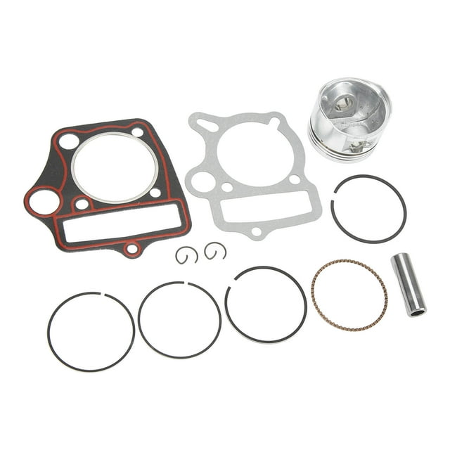 Junta de Juntas de Anillos de Pistón, Kit de Reconstrución de Pistón de Motor de Metal Perfecto Ajustado para 110CC 125CC ATV DIRT PIT Bike Go Kart