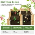 thumbnail image 6 of Gymax 3-Tier Outdoor Raised Garden Bed Fir Wood Elevated Flower Box Backyard, 6 of 10