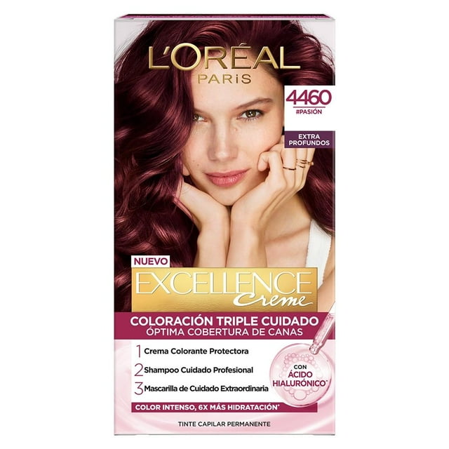 Tinte para cabello L'Oréal Imédia Excellence creme extra profundos 4460 pasión