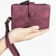 thumbnail image 5 of Carteras pequeñas de cuero plegables para mujer, tipo muñequera, con ranuras para tarjetas, ventana de identificación, monedero con cremallera, 5 of 6