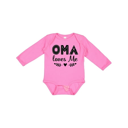 

Inktastic Oma Baby Clothes Gift Baby Girl Long Sleeve Bodysuit