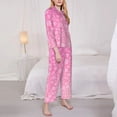 thumbnail image 4 of Bingfone Womens Pajama Sets Breast Cancer Pink Ribbons Awareness Print,Long Sleeve Loungewear Pajamas Set-Xx-Large, 4 of 9