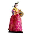 thumbnail image 3 of Kuntesetty Hanbok Doll Korean Geisha Doll Mini Kabuki Statue Traditional Handicraft Antique Style D, 3 of 8