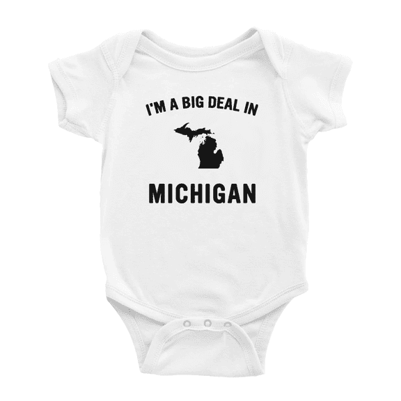 I'm A Big Deal in Michigan Cute Baby Bodysuit Newborn Clothes