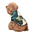 thumbnail image 5 of Honeii Blue Black Butterfly Art Print Small Dog Hoodies Pet Hooded Sweatshirts Fall Winter Puppy Cat Sweaters Warm Clothes for Small Dogs Outfits Costume-X-Large, 5 of 7