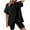 Black, variant on Diufon Oversized T Shirts for Women Short Sleeve Crewneck Summer Casual Tops Lightweight High Low Loose Blouse