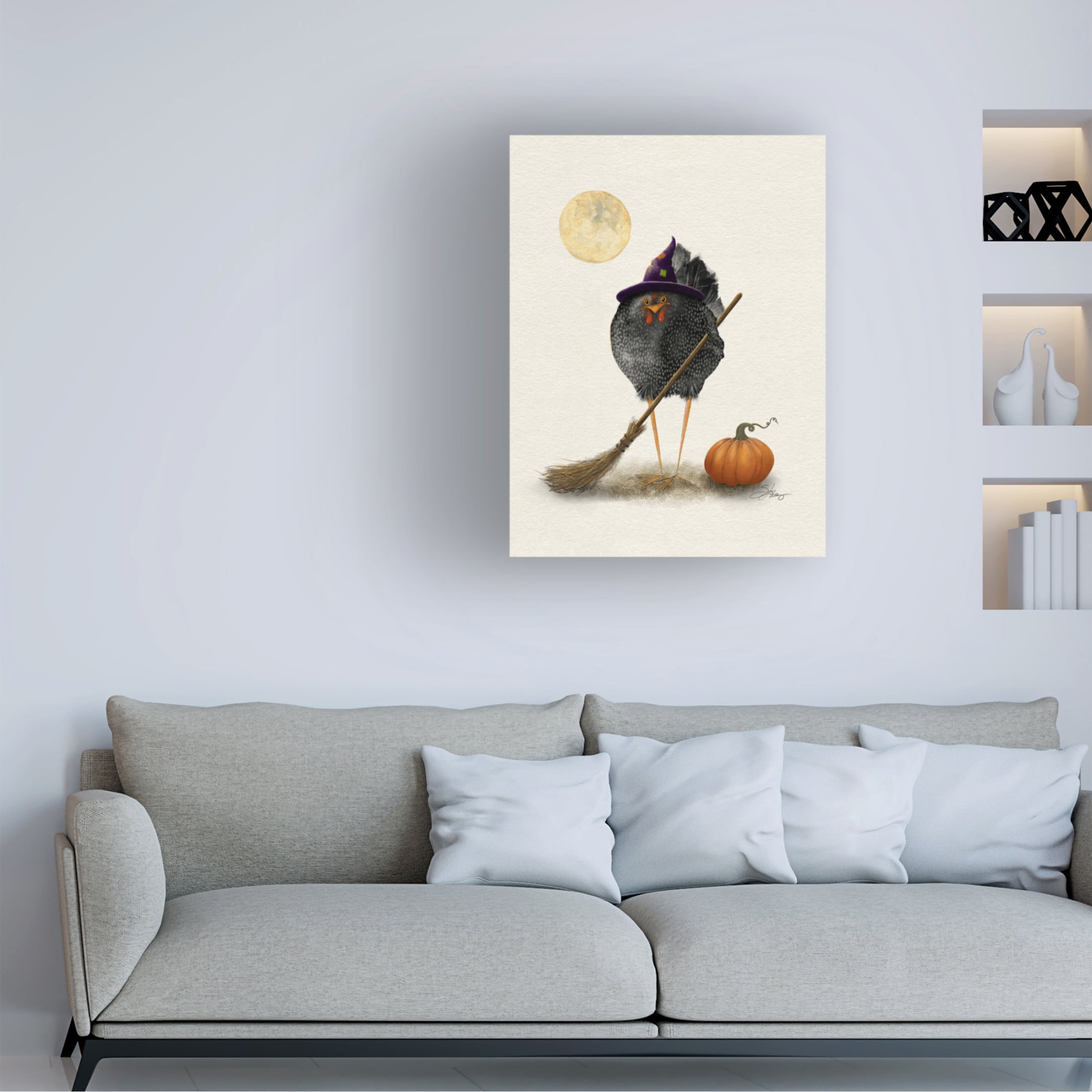 Canvas Wall Art - Shanda Louis 'Banshee Hen' Wall Art for Living Room, Bedroom, or Office Décor by Trademark Fine Art - 24 x 32 Inches